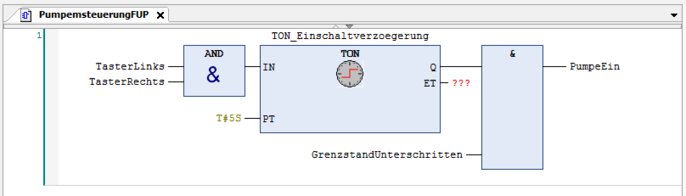 Beispielprogramm in Funktionsplan
