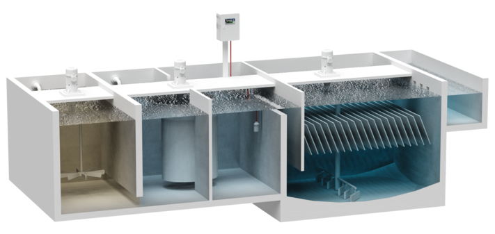 Installation de coagulation et de floculation