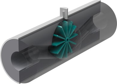 Impeller-flowsensor