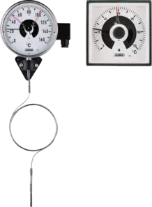 Contact dial thermometers