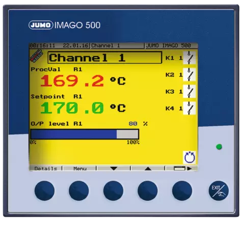 JUMO IMAGO 500 - Mehrkanal-Prozess- und Programmregler