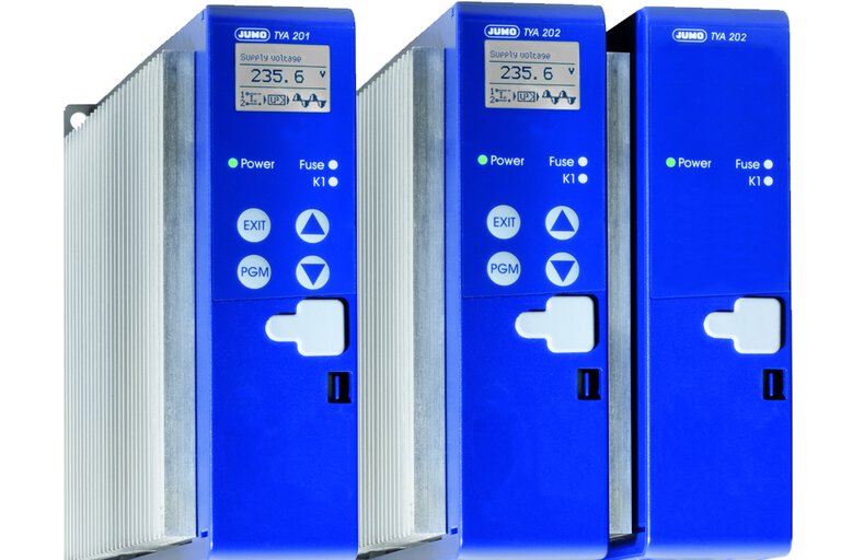 JUMO TYA 201 (709061) and TYA 202 (709062) thyristor power controllers