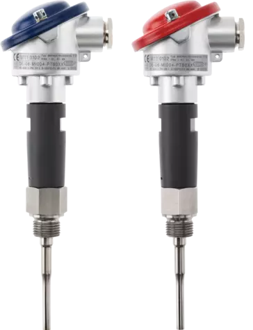 JUMO HEATtemp - Screw-in RTD temperature probe for combined cold/heat meters with terminal head for direct mounting (type DL)