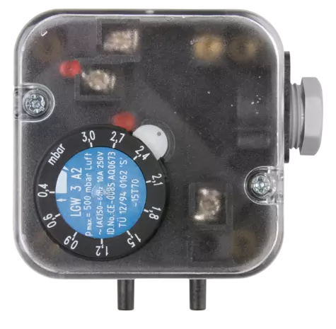 JUMO differential pressure monitor - For air, smoke, and exhaust gases