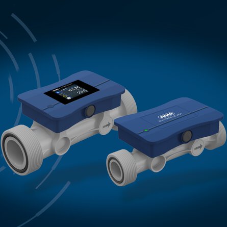 JUMO flowTRANS US W01 und W02  – Ultraschall-Durchflussmessgerät für Flüssigkeiten
