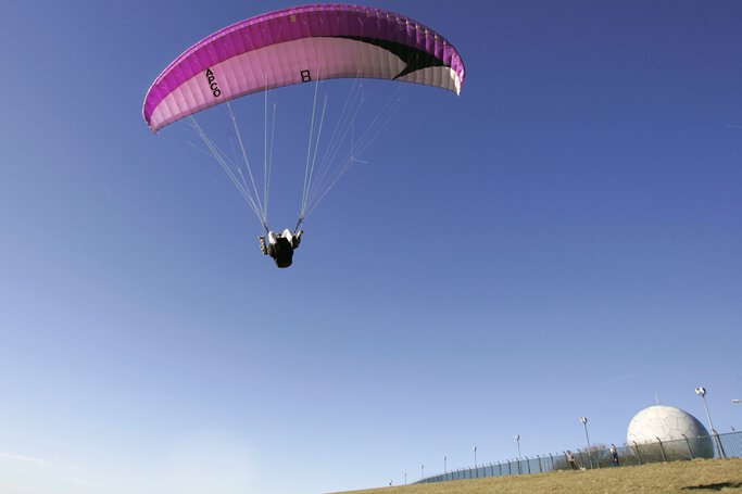 Paragliding over the Wasserkuppe 