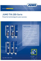 Folleto JUMO Serie TYA 200