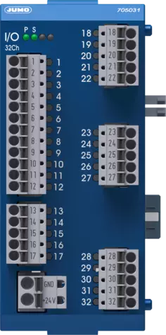 32 kanallı dijital giriş / çıkış modülü - JUMO variTRON otomasyon sistemi için modül