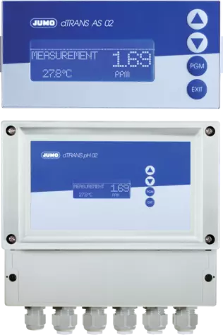 JUMO dTRANS AS 02 - Transmisores y controladores multicanal compactos de señales estándar