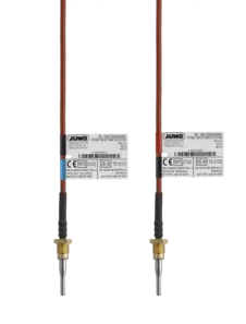 JUMO HEATtemp - Sonda de temperatura RTD para roscar para contadores de calor con cable de conexión para montaje directo, tipo DS/DL
