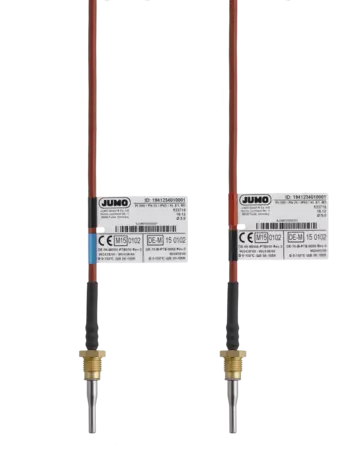 JUMO HEATtemp - Inschroef weerstand temperatuursensor voor warmtemeters met aansluitkabel voor directe montage, type DS / DL