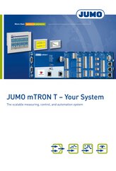 브로셔 JUMO mTRON T 측정, 제어 및 자동화 시스템