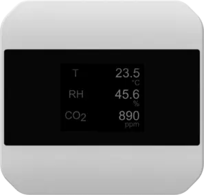 JUMO hydroTRANS S10 - Trasmettitore di temperatura e umidità con modulo CO2 opzionale in versione da interni