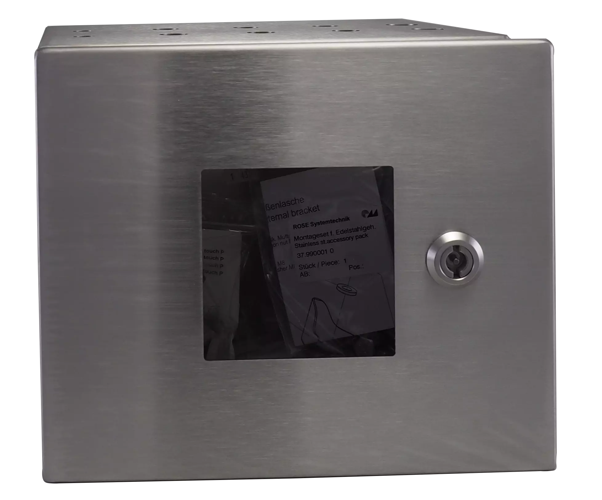 Edelstahlgehäuse Ausschnitt 96 x 96 mm