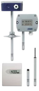 Hygro transducer, hygrothermal transducer, and CO2 measuring probe - For facility management and climate monitoring