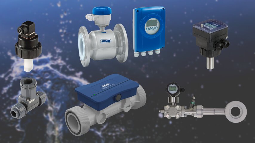 JUMO flowmeter range