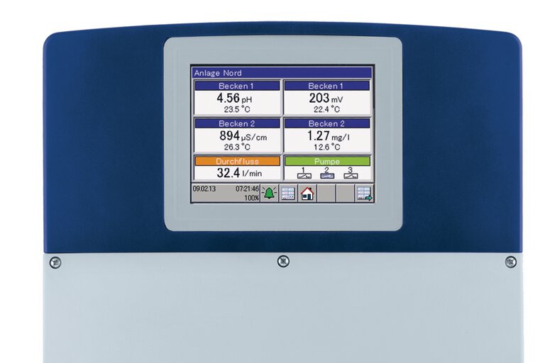 Modular multichannel measuring device to liquid analysis