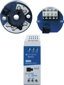 JUMO dTRANS T03 - Transmisor de dos o tres hilos