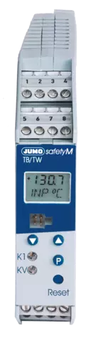 JUMO safetyM TB/TW - Электронный ограничитель/устройство контроля температуры для DIN-рейки