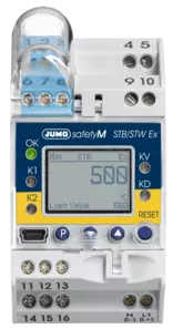 JUMO safetyM STB/STW Ex - 安全温度限制器和监视器（符合 DIN EN 14597 和 ATEX认证 ）