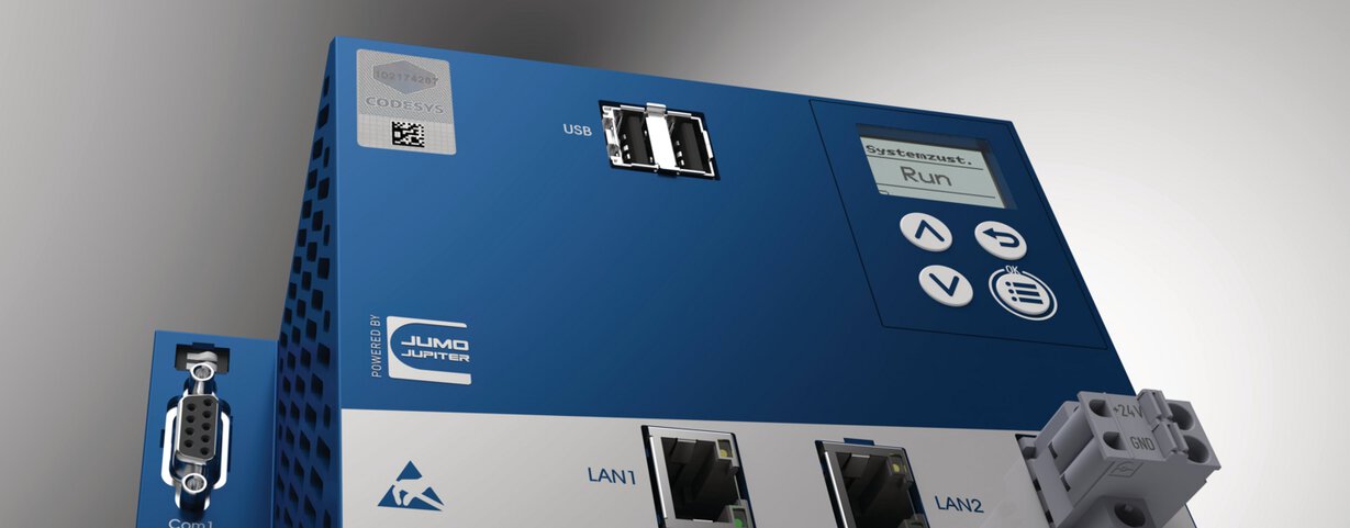 automation system with PLC controller JUMO variTRON 500
