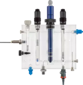 Combination fitting - For membrane-covered sensors