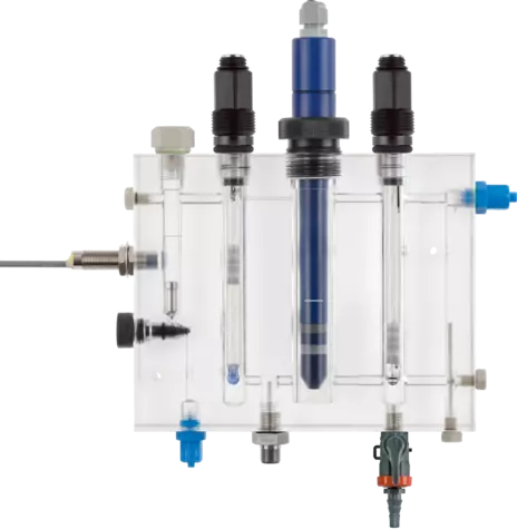 Combination fitting - For membrane-covered sensors