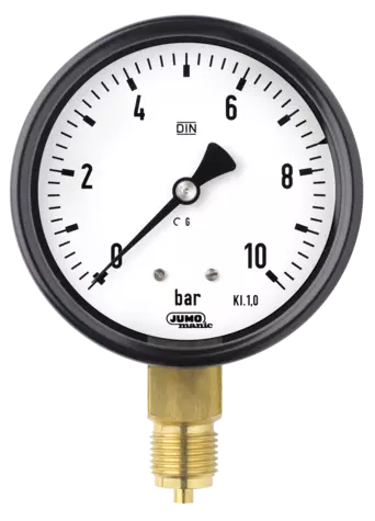 JUMO manic - Pressure gauges in sheet steel case