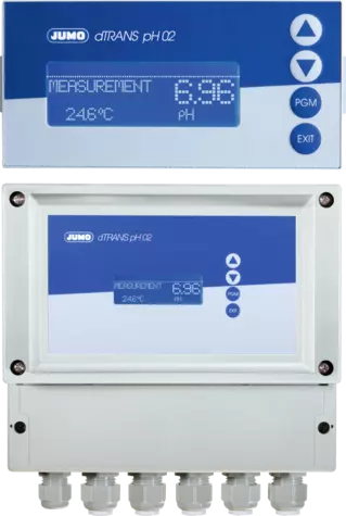 JUMO dTRANS pH 02 - Compact multichannel transmitter and controller