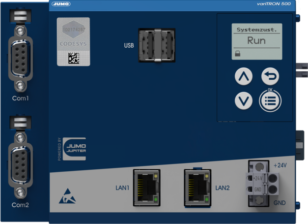 JUMO variTRON 500 Central unit of the automation system