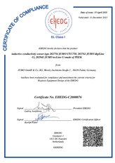 EHEDG certifikát pro vodivost