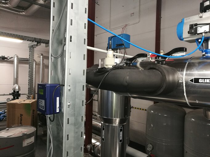 JUMO detection system in the ammonia cold store of GEA Refrigeration Poland Sp. z o.o..