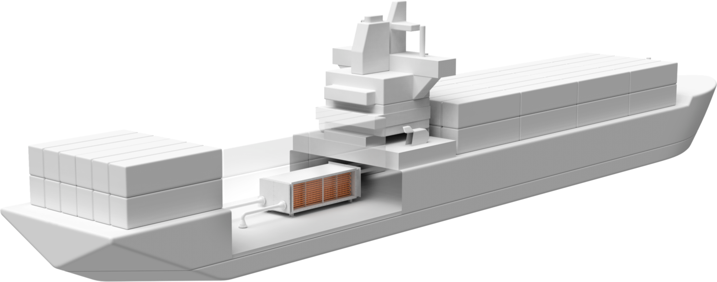 Heizanlage an Board eines Schiffes