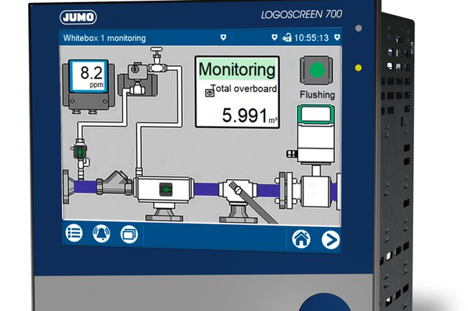 Highly scalable paperless recorder JUMO LOGOSCREEN 700