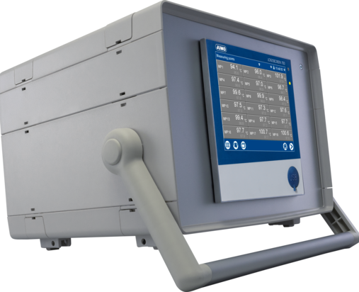 Mobile field test device for TUS and SAT tests: JUMO LOGOSCREEN 700 in a portable housing