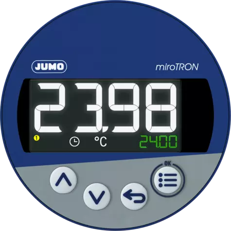 JUMO miroTRON - Termostat elektroniczny / sterownik z opcjonalną funkcją regulatora dwustanowego PID