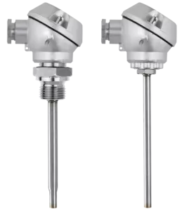 JUMO HEATtemp - Push-in RTD temperature probes for heat meters with terminal head for immersion sleeves (type PL)