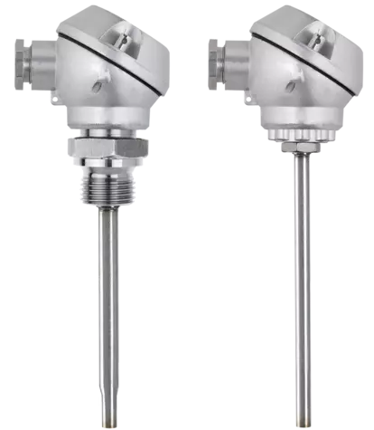 JUMO HEATtemp - Push-in RTD temperature probes for heat meters with terminal head for immersion sleeves (type PL)