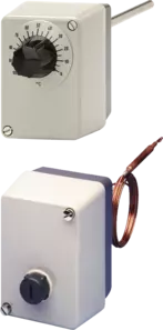 Surface-mounted single thermostats