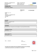 Screw-in RTD temperature probe 902030 Examination report