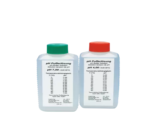 Technische buffer­vloeistoffen en reinigings­middelen - Voor pH, redox, geleid­baarheid, reinigings­middelen en kalibratie­vloeistoffen