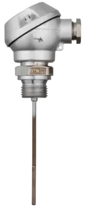 Mineral-insulated RTD temperature probe - With terminal head form J according to DIN EN 60751