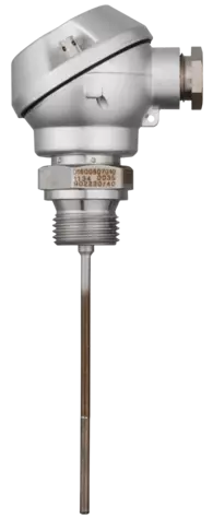 Mineral-insulated RTD temperature probe - With terminal head form J according to DIN EN 60751