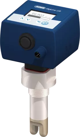 JUMO digiLine CR HT60 - Convertisseur de mesure pour tête de raccordement avec capteur de conductivité conductive à 2 électrodes, type GT
