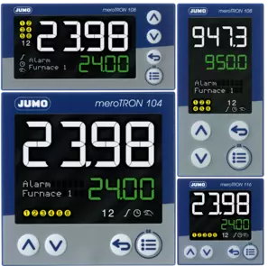 JUMO meroTRON - Modular one-channel/two-channel controller with PLC function
