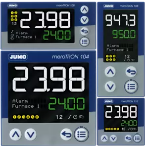 JUMO meroTRON - Modulární jednokanálový/dvoukanálový regulátor s PLC