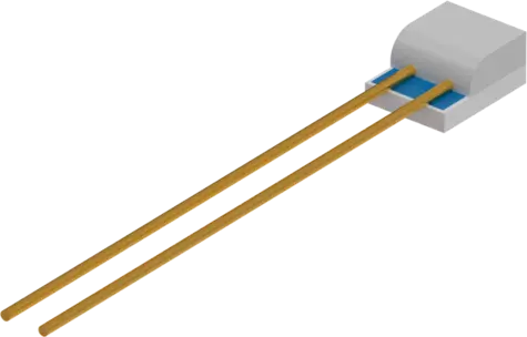 Platin-Chip-Temperatursensoren PCWR-M-AuNi - mit Anschlussdrähten nach DIN EN IEC 60751