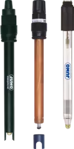 JUMO ecoLine / JUMO BlackLine pH - 带玻璃或塑料杆的 pH 复合电极
