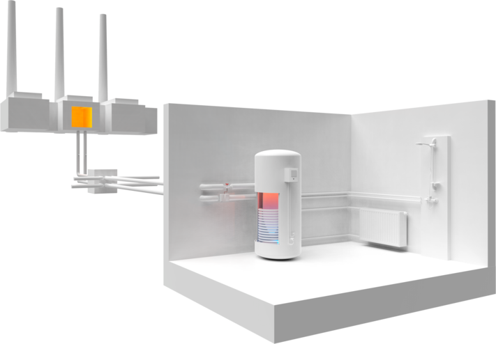 Distribuční stanice dálkového vytápění a domovní přípojky