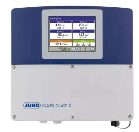 JUMO AQUIS touch S - 수질분석을 위한 모듈형 멀티채널 측정장치